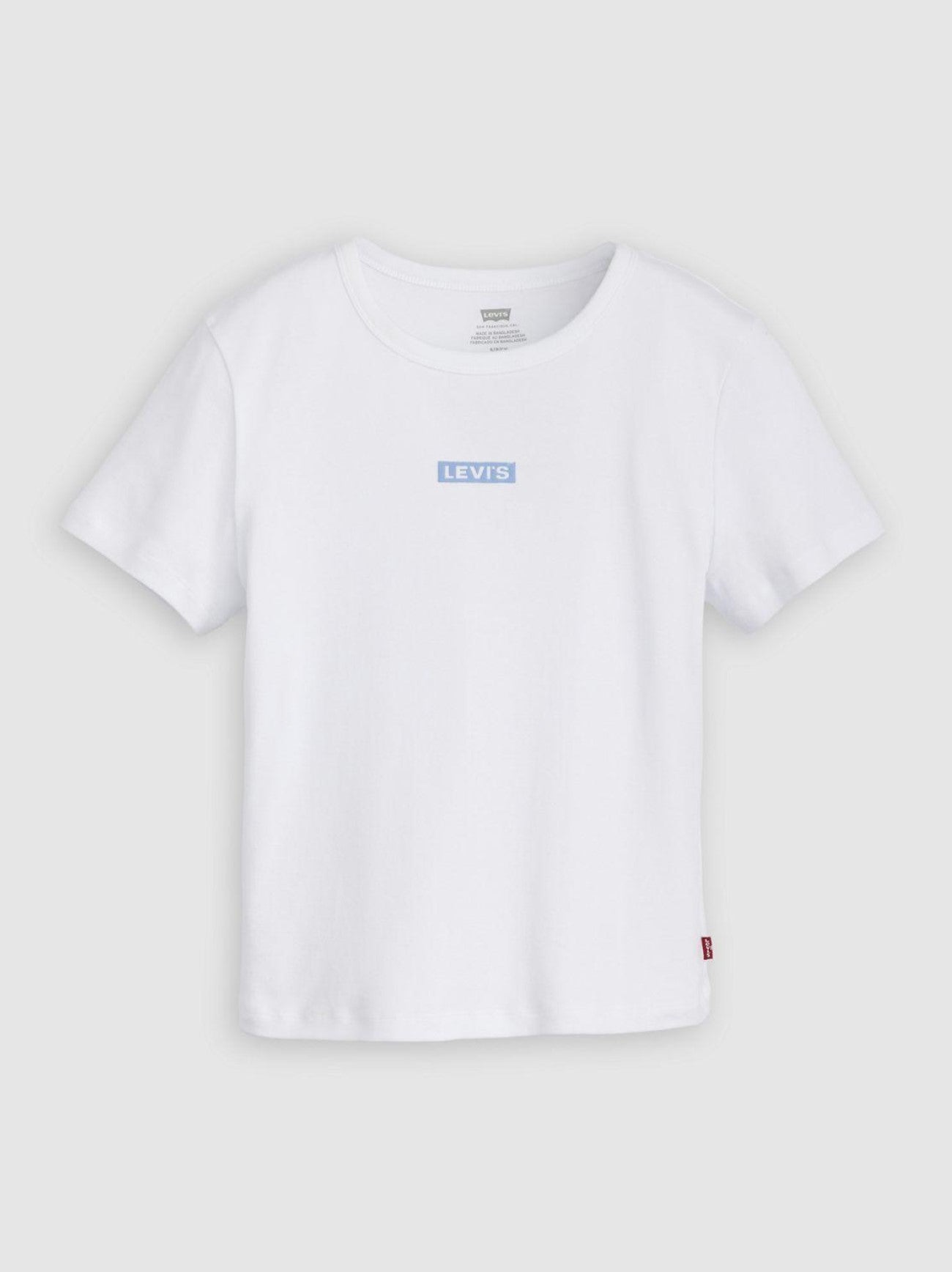 Womens Rickie T Box Tab Bright White Graphic Print T-Shirt