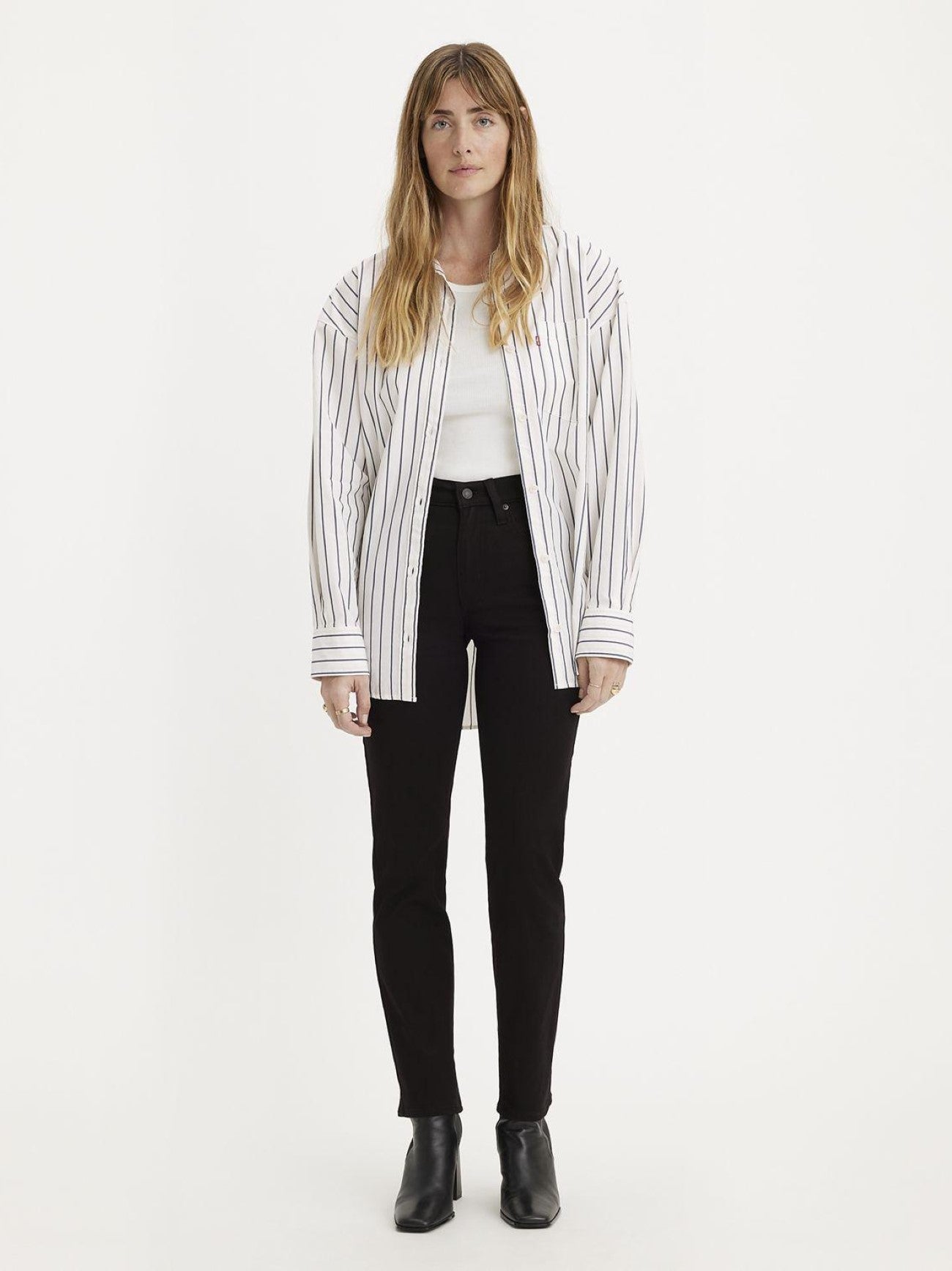 Womens Night Is Black 724 High Rise Straight Jean