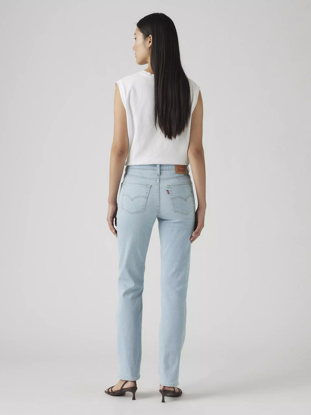 Womens Eternal Indigo Light 724 High Rise Straight Jean