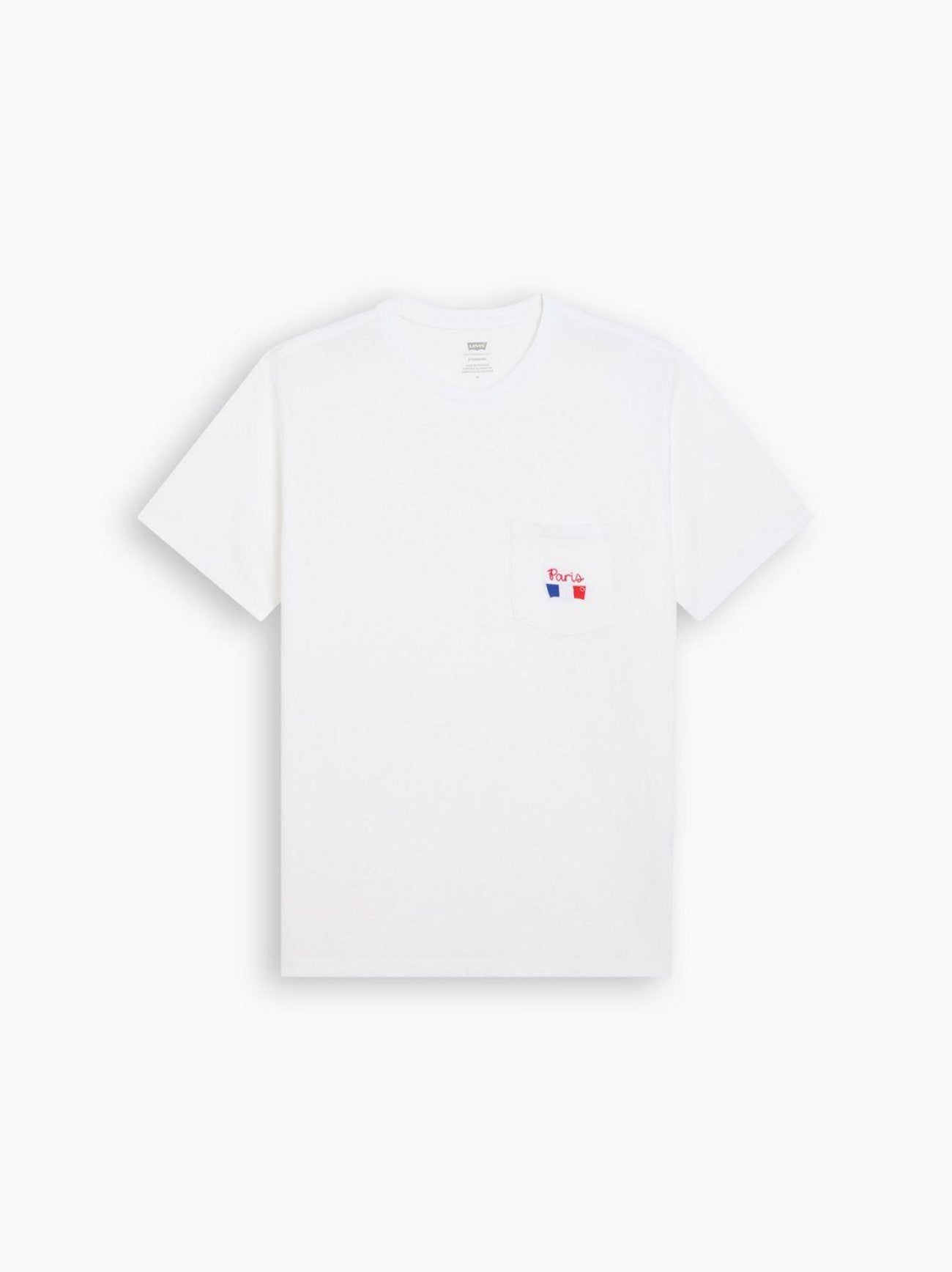 Mens Bright White Short Sleeve Classic Pocket T-Shirt