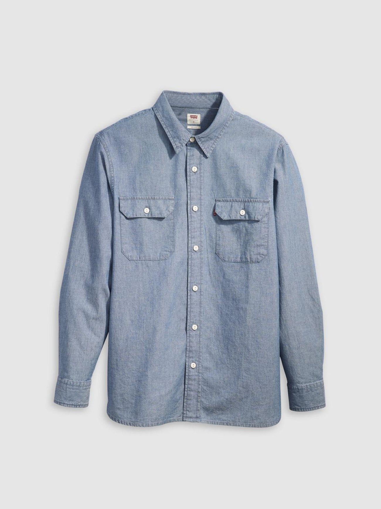 Mens Billie Light Chambray Classic Worker Top