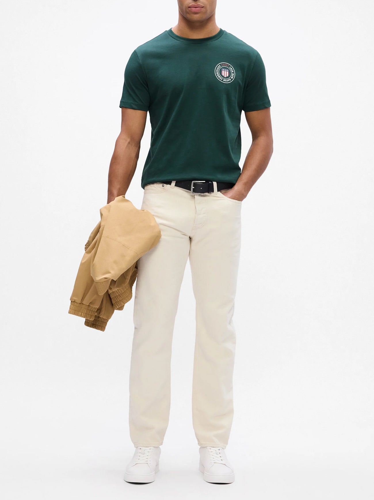 Mens Tartan Green Graphic T-Shirt