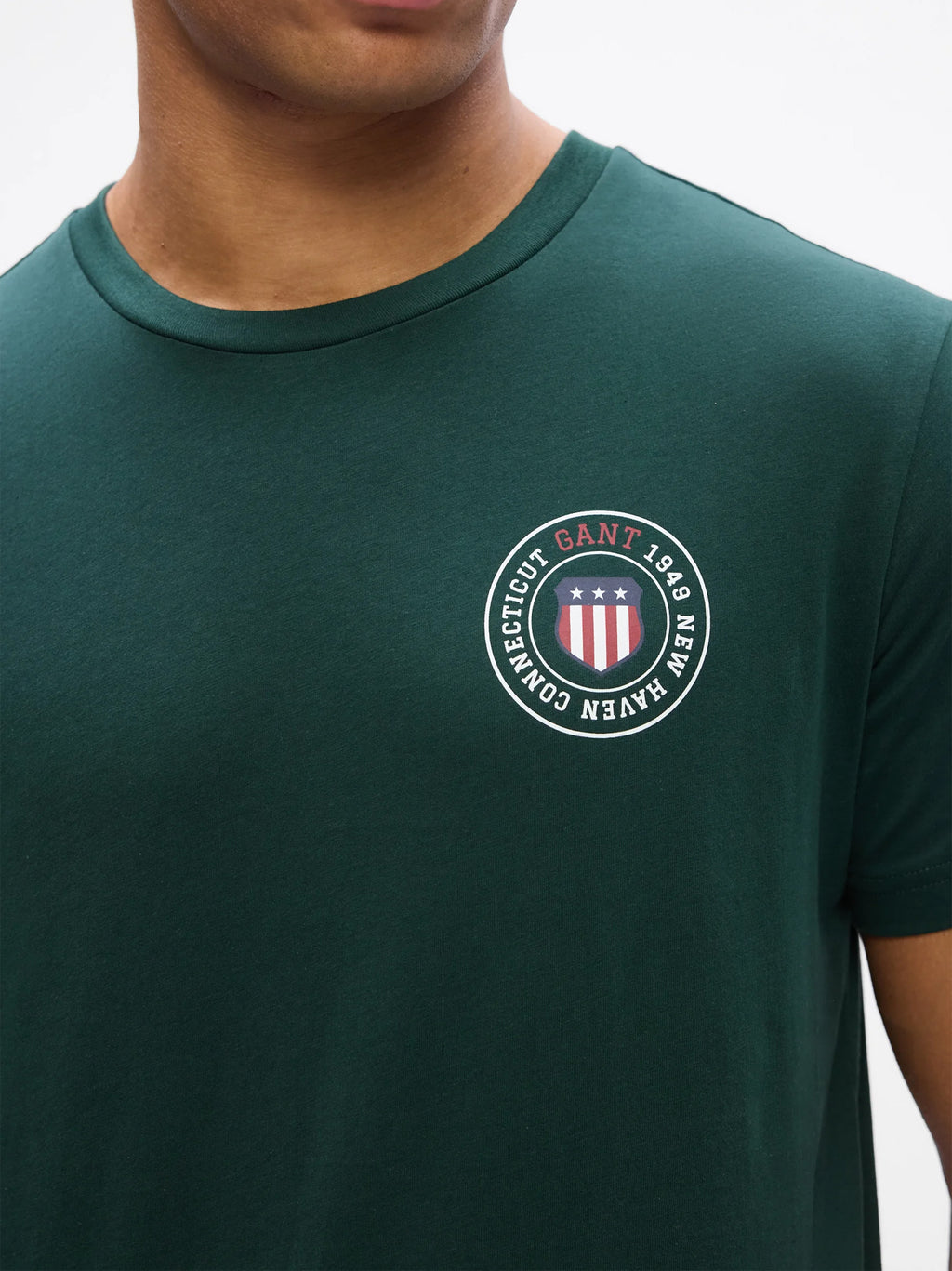 Mens Tartan Green Graphic T-Shirt