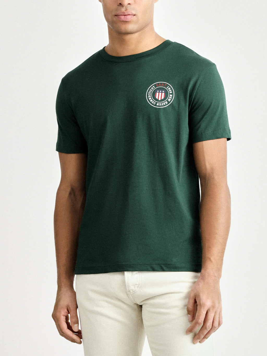 Mens Tartan Green Graphic T-Shirt