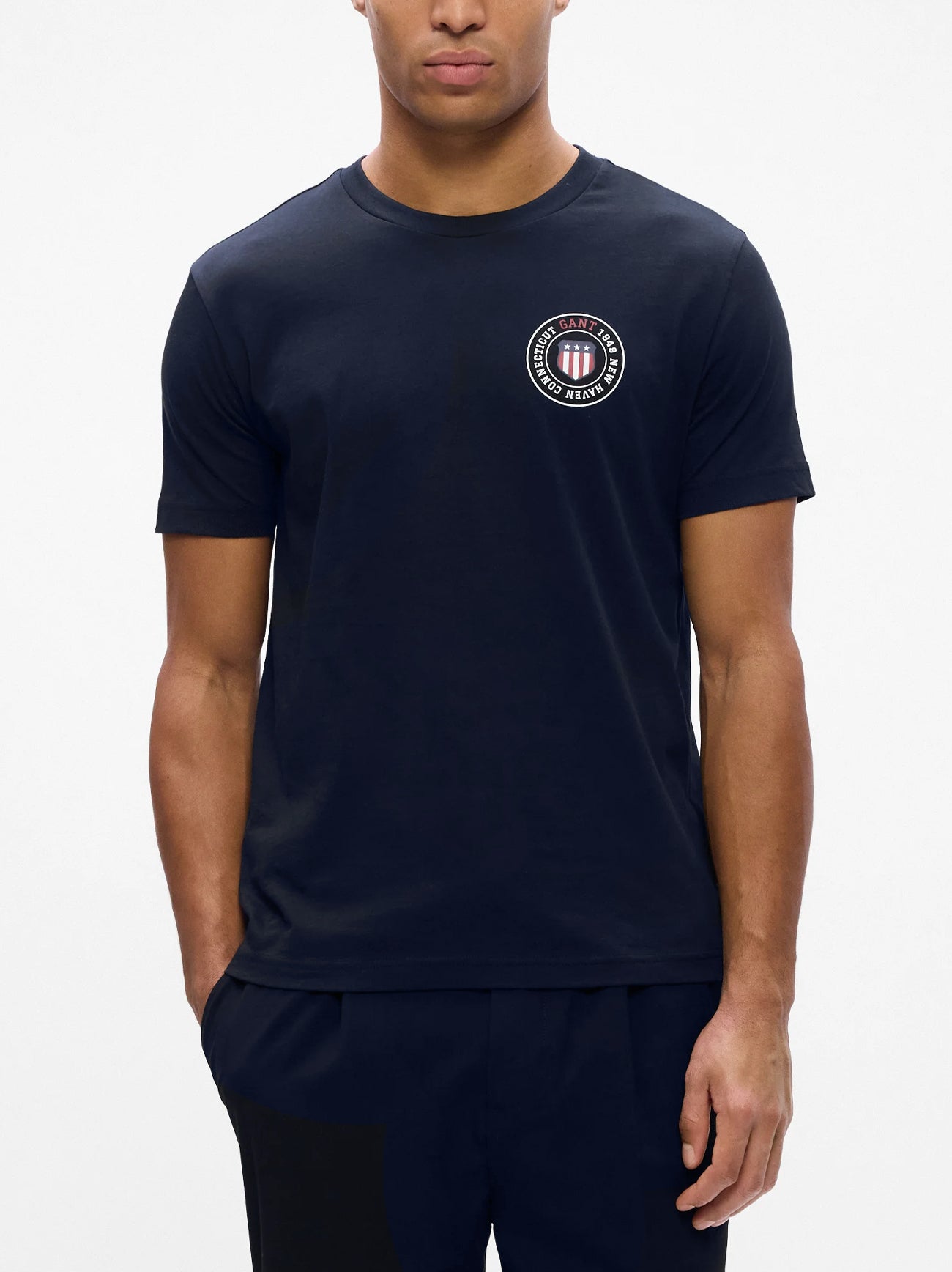 Mens Evening Blue Graphic T-Shirt