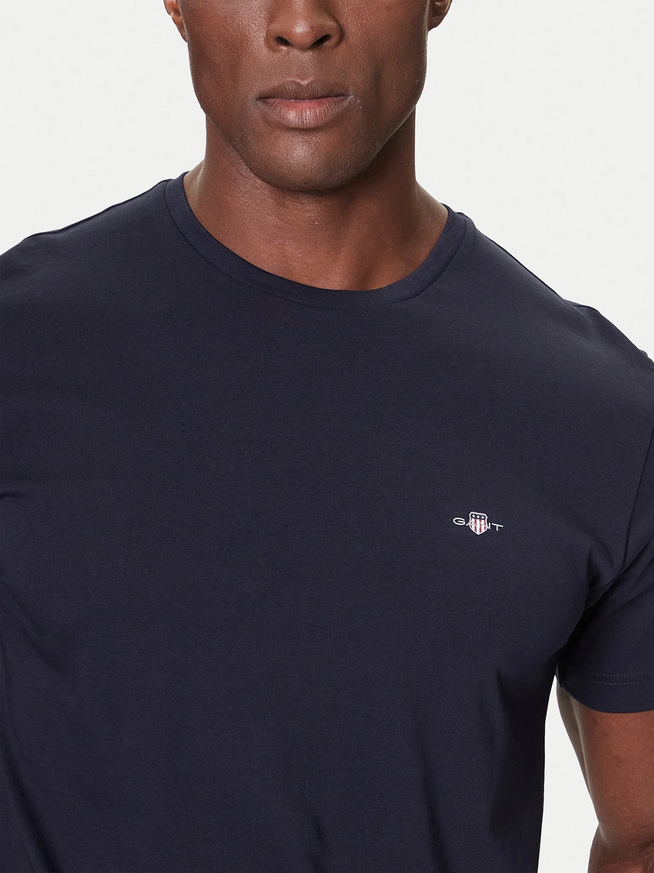 Mens Evening Blue Printed Archive Shield T-Shirt