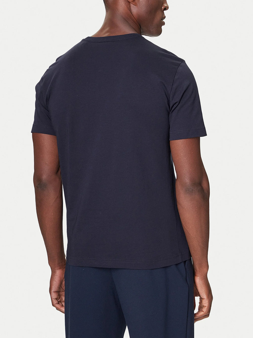 Mens Evening Blue Printed Archive Shield T-Shirt