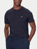 Mens Evening Blue Printed Archive Shield T-Shirt