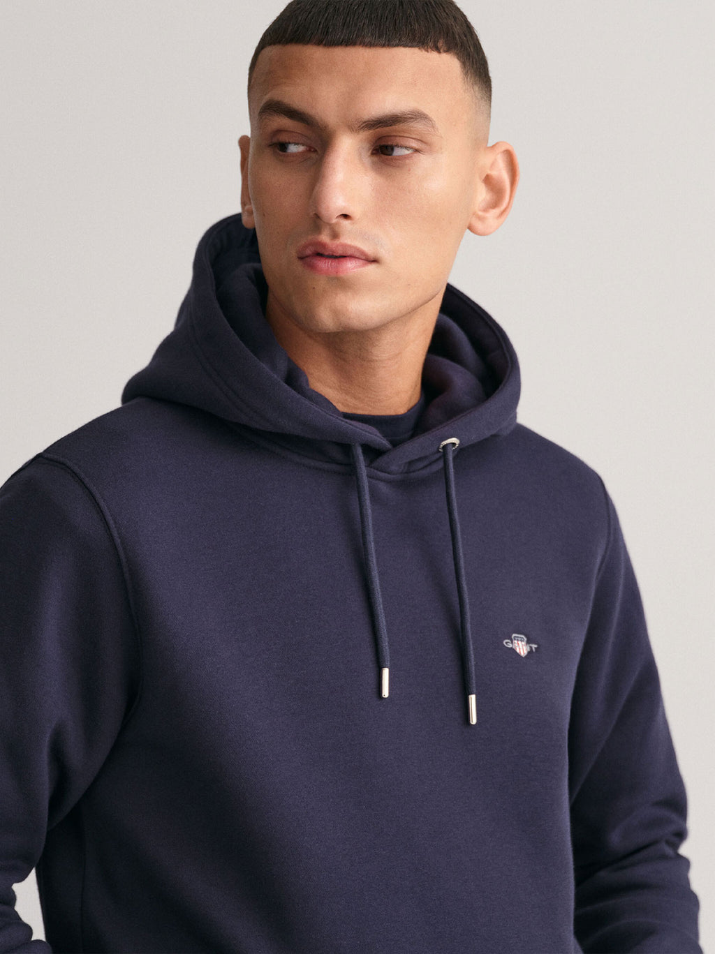 Mens Evening Blue Shield Hoodie