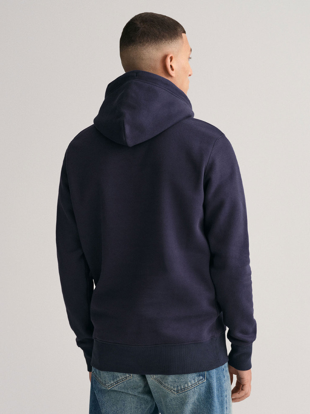 Mens Evening Blue Shield Hoodie