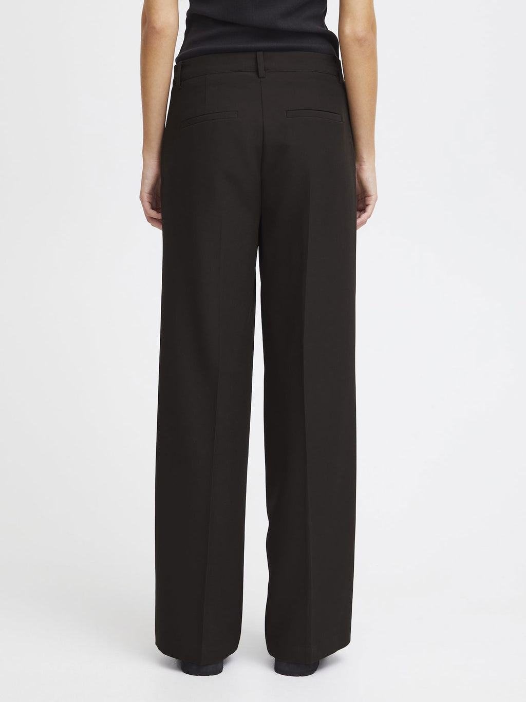 Womens Black Lexi Wide Trouser
