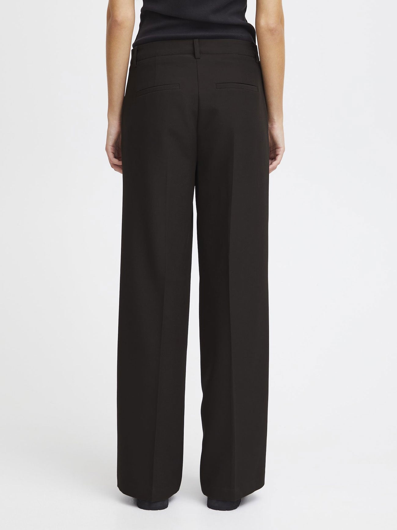 Womens Black Lexi Wide Trouser