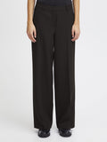 Womens Black Lexi Wide Trouser