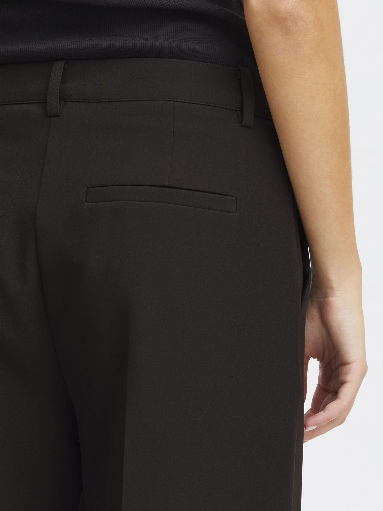 Womens Black Lexi Wide Trouser
