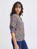 Womens Flower Patterned Yesim Shirt