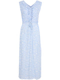 Womens Blue Flower Marrakech Dress