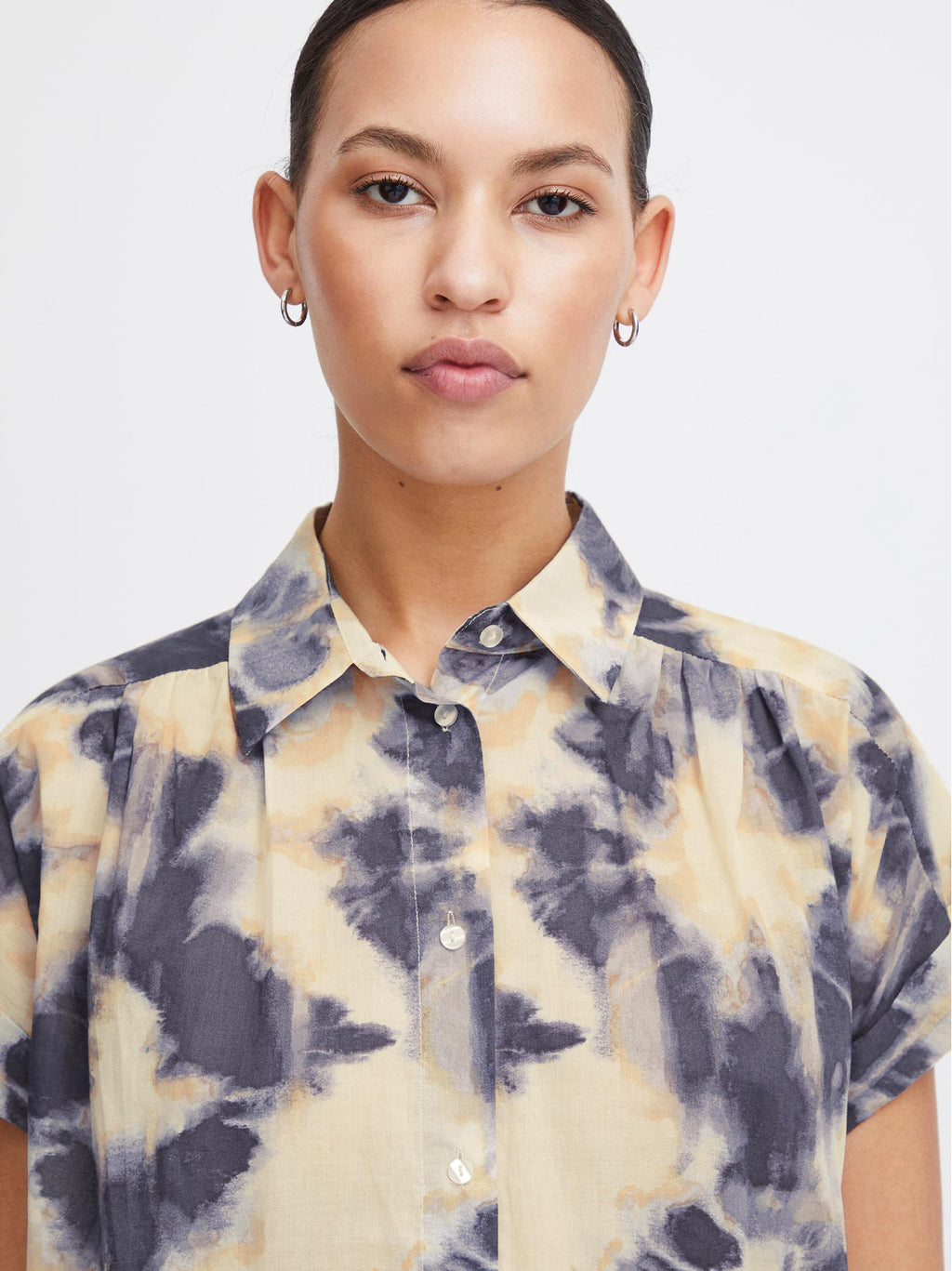 Womens Tie Dye All-Over Print Emmeretta Dress