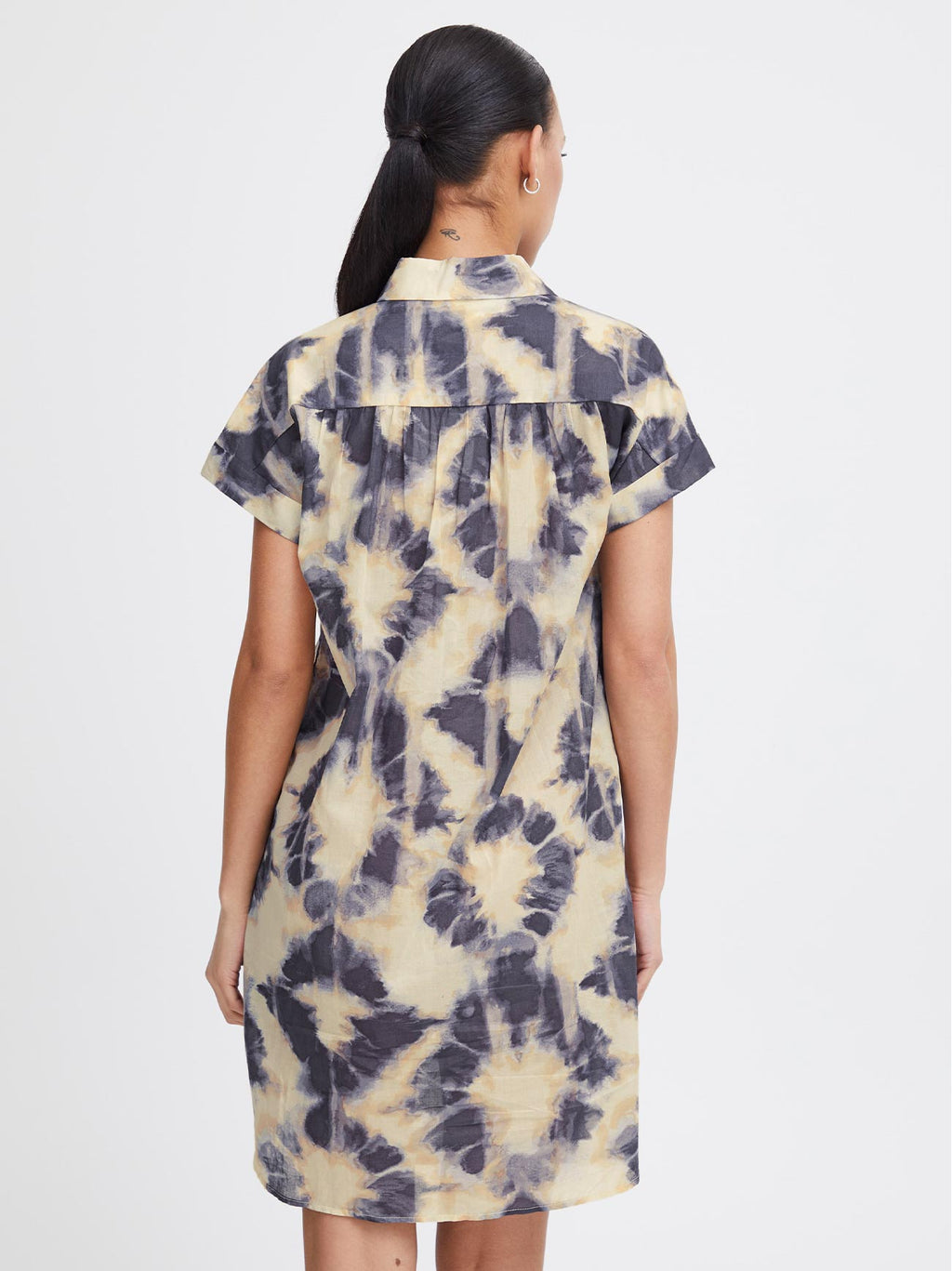 Womens Tie Dye All-Over Print Emmeretta Dress