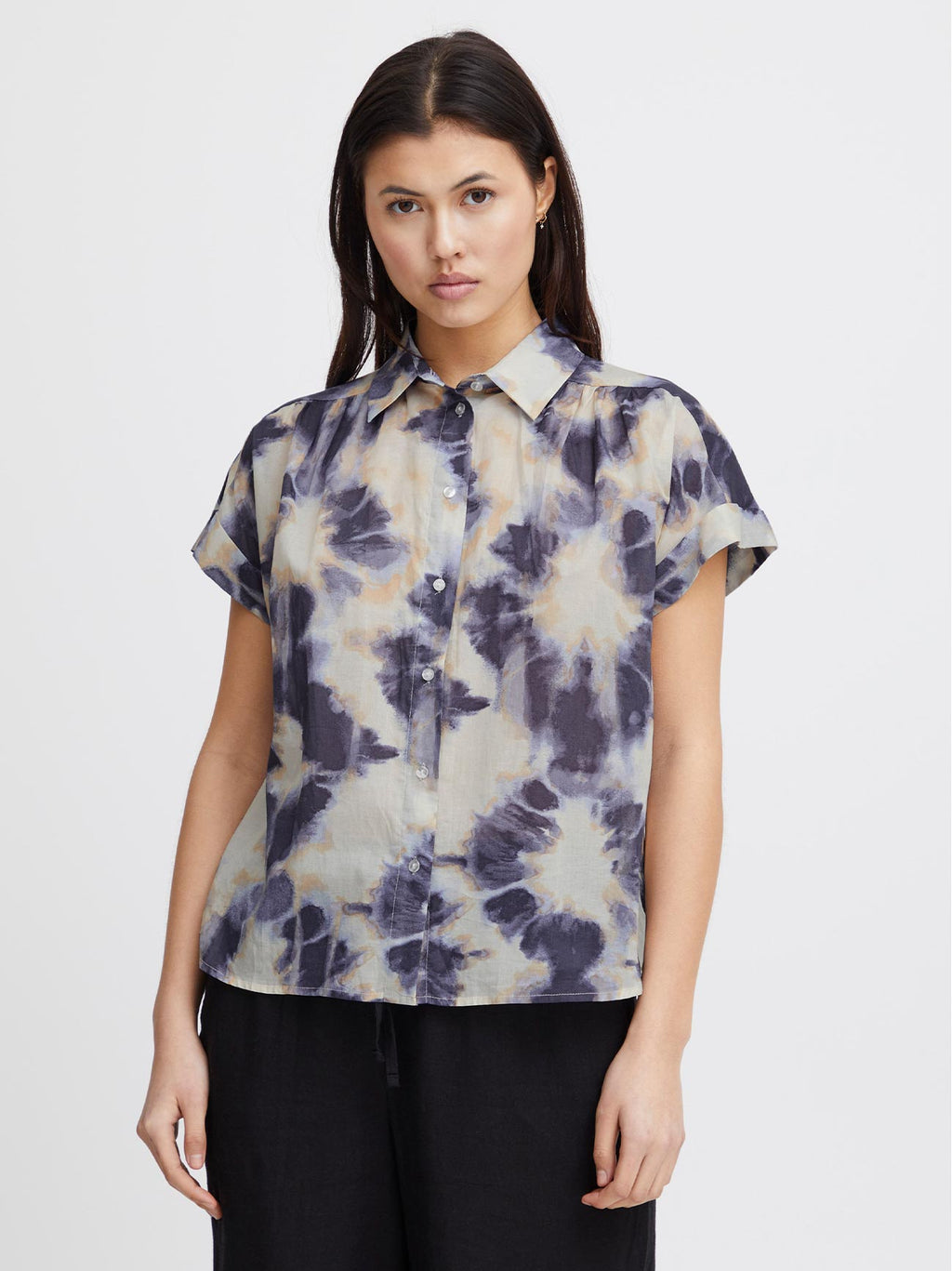 Womens Tie Dye All-Over Print Emmeretta Shirt