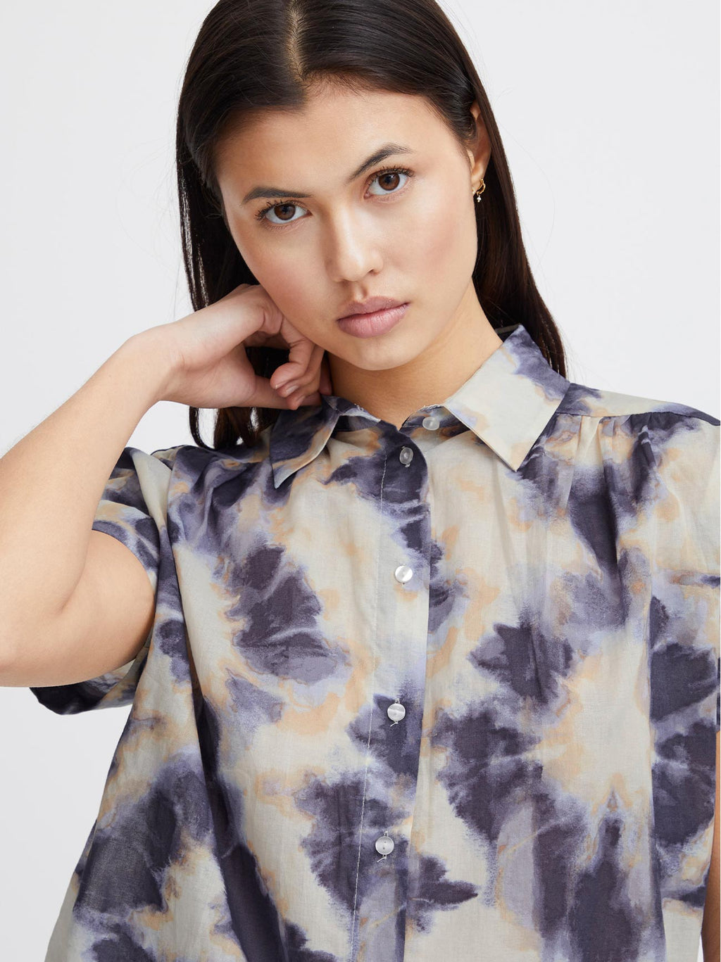 Womens Tie Dye All-Over Print Emmeretta Shirt