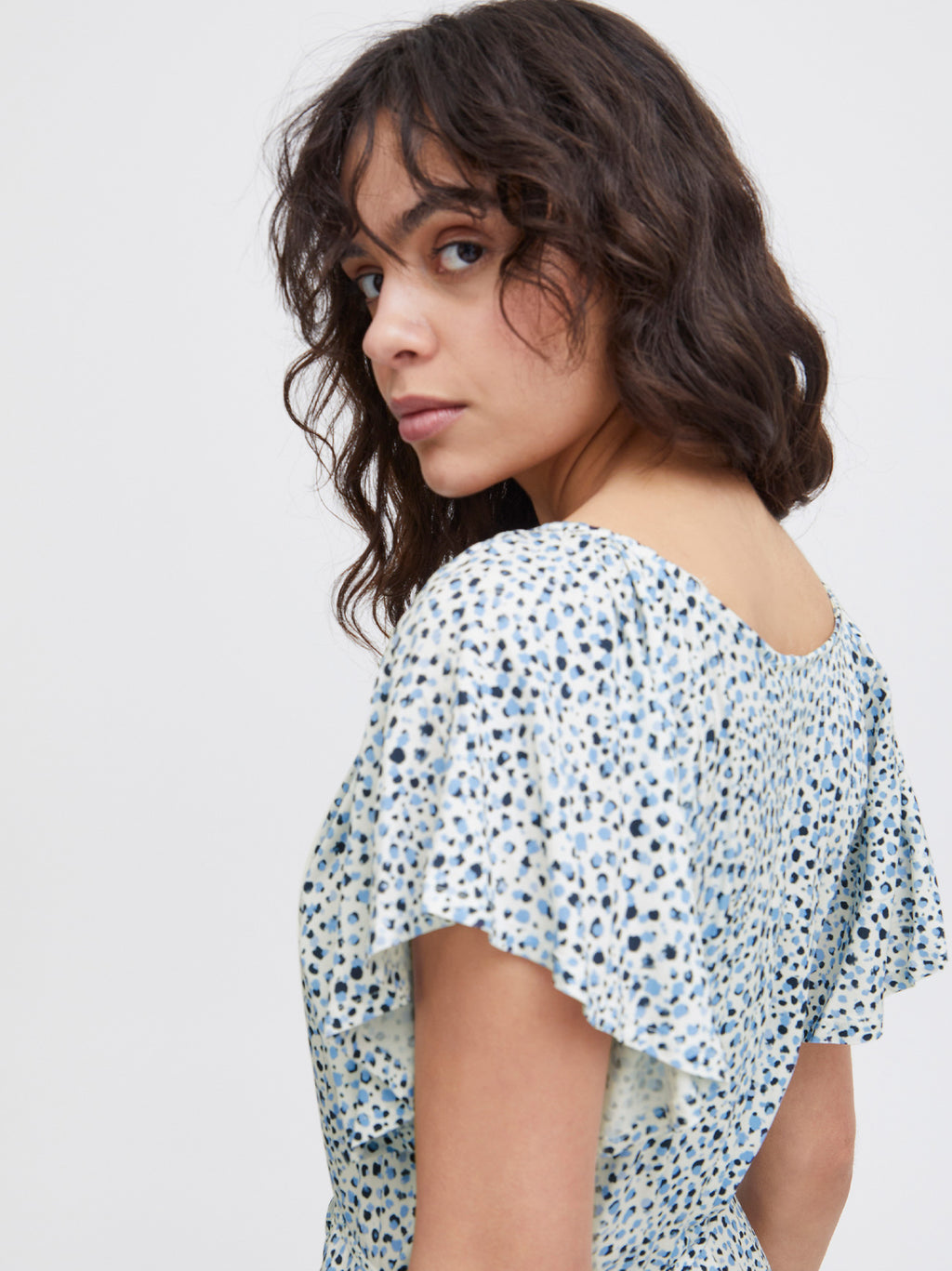 Womens Della Robbia Blue Dot Aya Dress