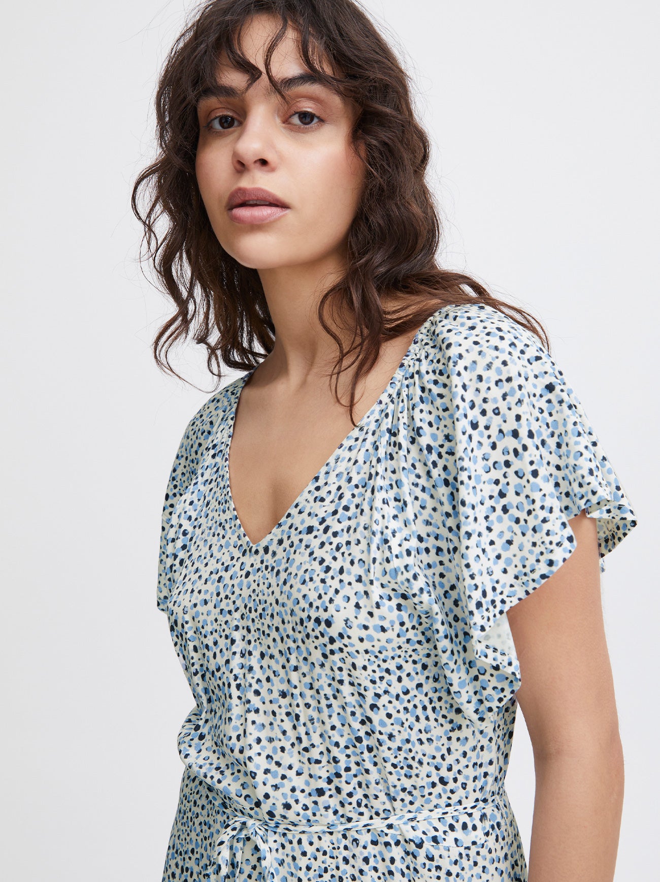 Womens Della Robbia Blue Dot Aya Dress