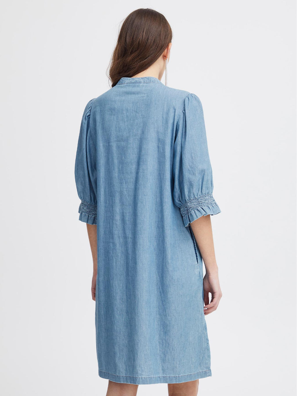 Womens Washed Blue Ihancey Dress