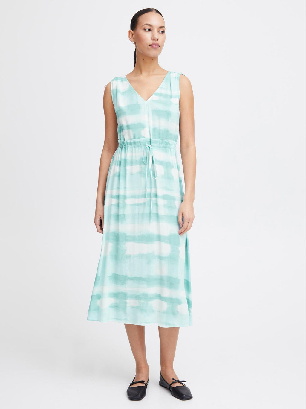 Womens Nile Blue All-Over Print Vianca Dress