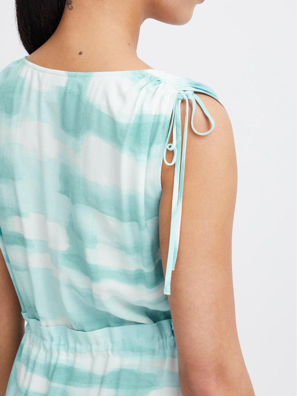 Womens Nile Blue All-Over Print Vianca Dress