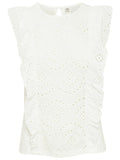 Womens Cloud Dancer Mirabelle Top