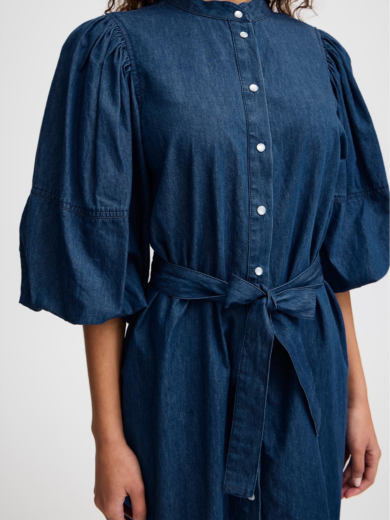 Womens Washed Dark Blue Ihborgie Dress