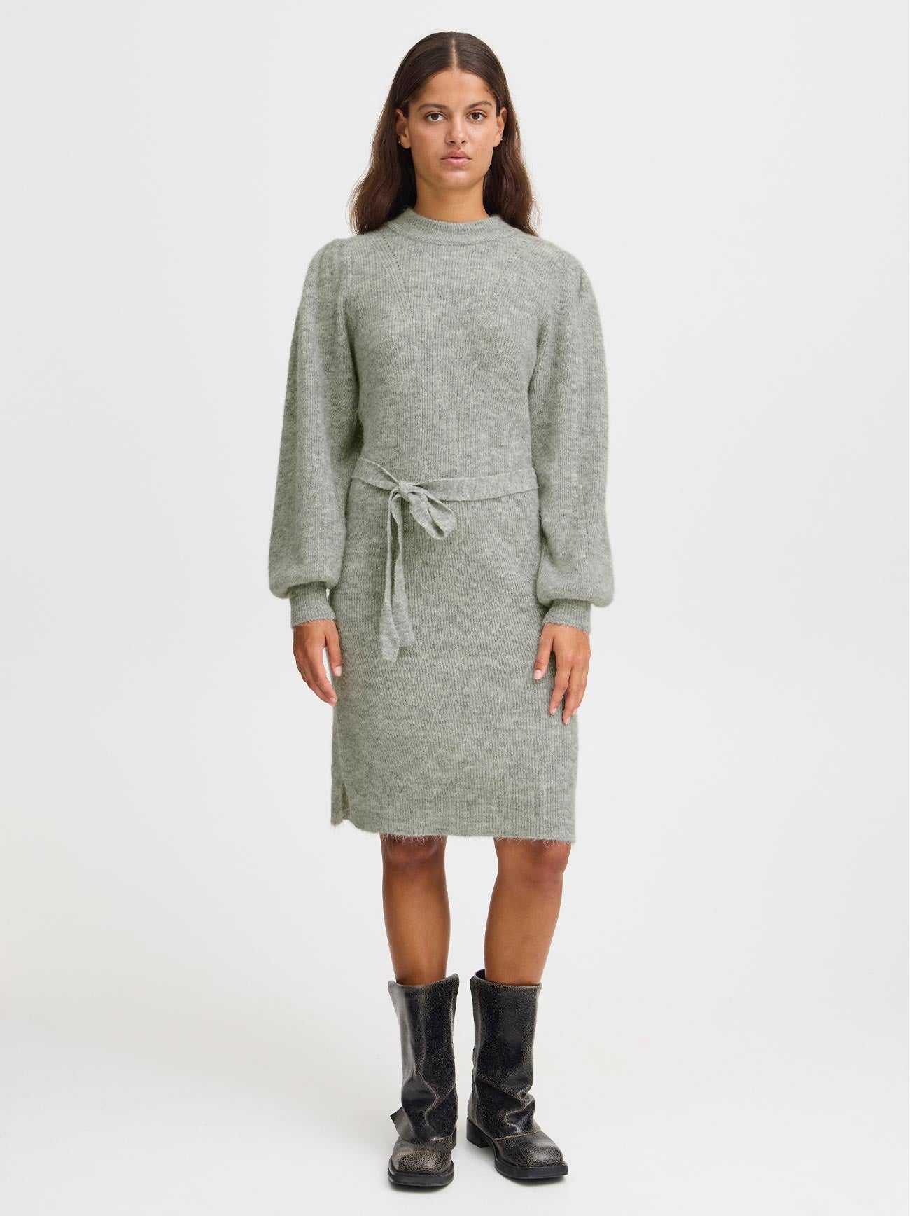 Womens Grey Melange Ihlamora Dress