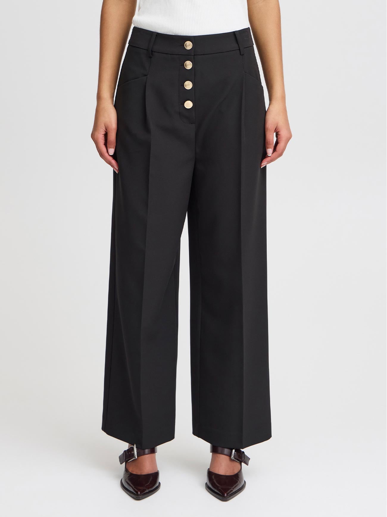 Womens Black Ihlexi Trousers