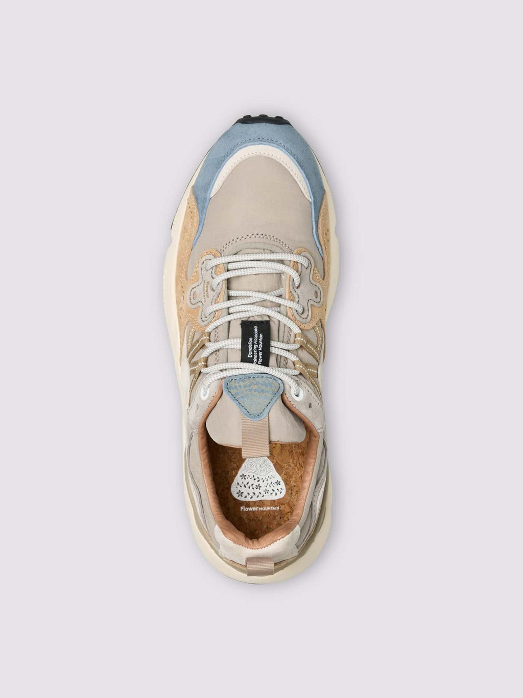 Mens Dark Grey Beige Yamano 3 Trainer