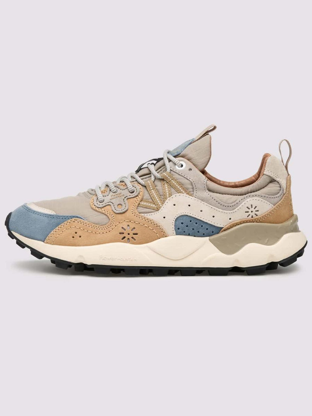 Mens Dark Grey Beige Yamano 3 Trainer