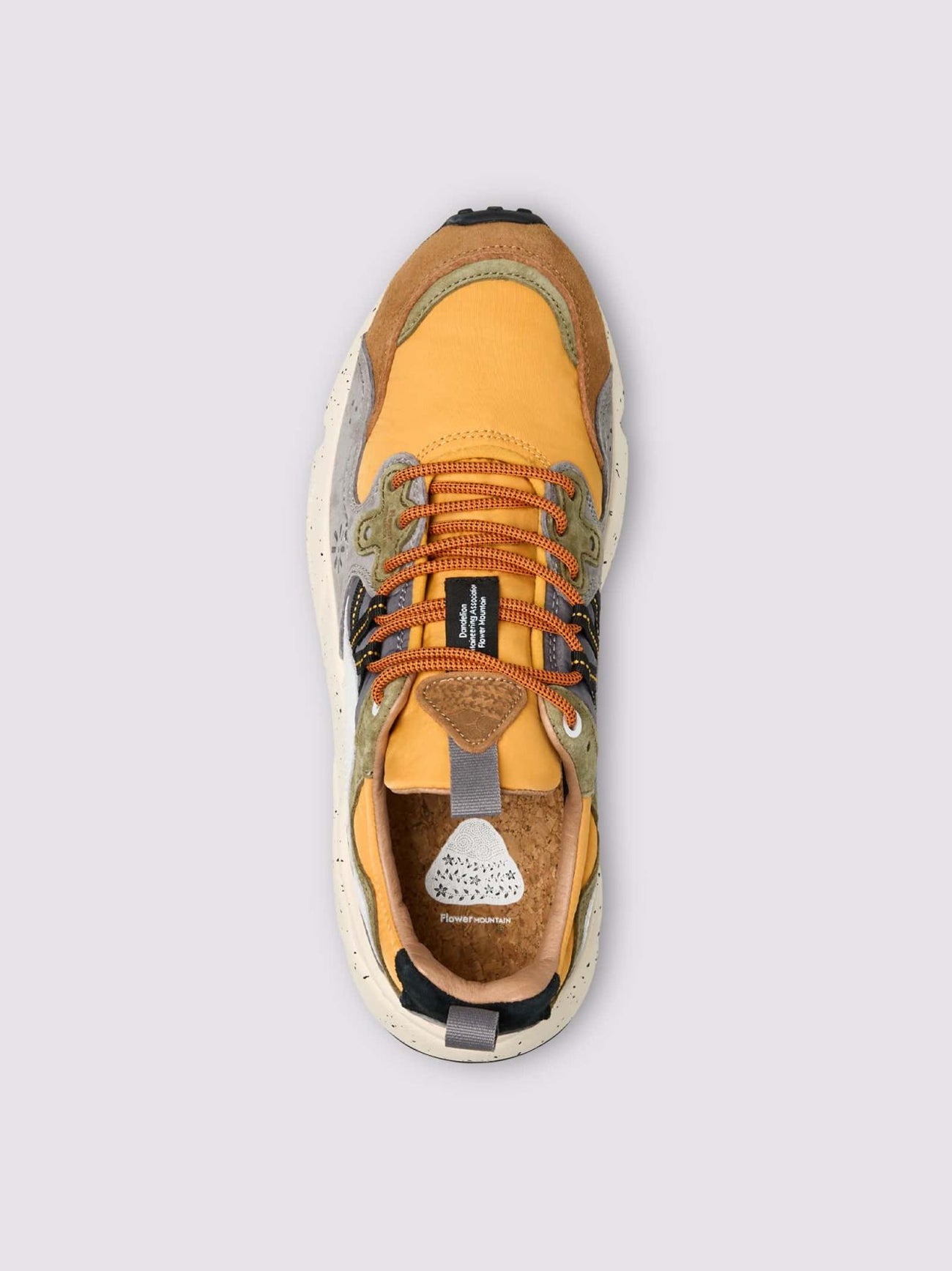 Mens Warm Brown Mustard Yamano 3 Trainer