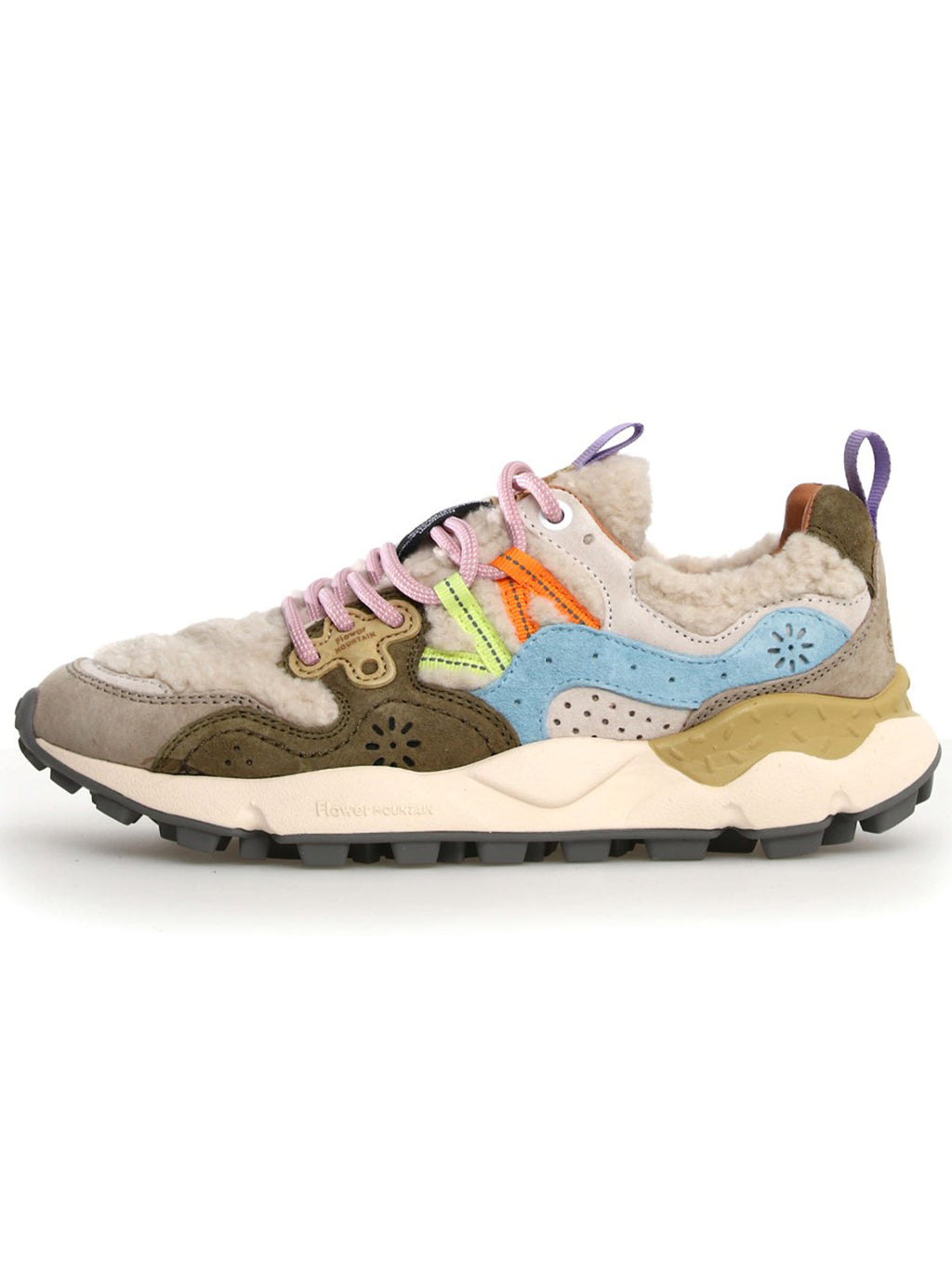 Womens Beige Military Celeste Yamano 3 Trainer
