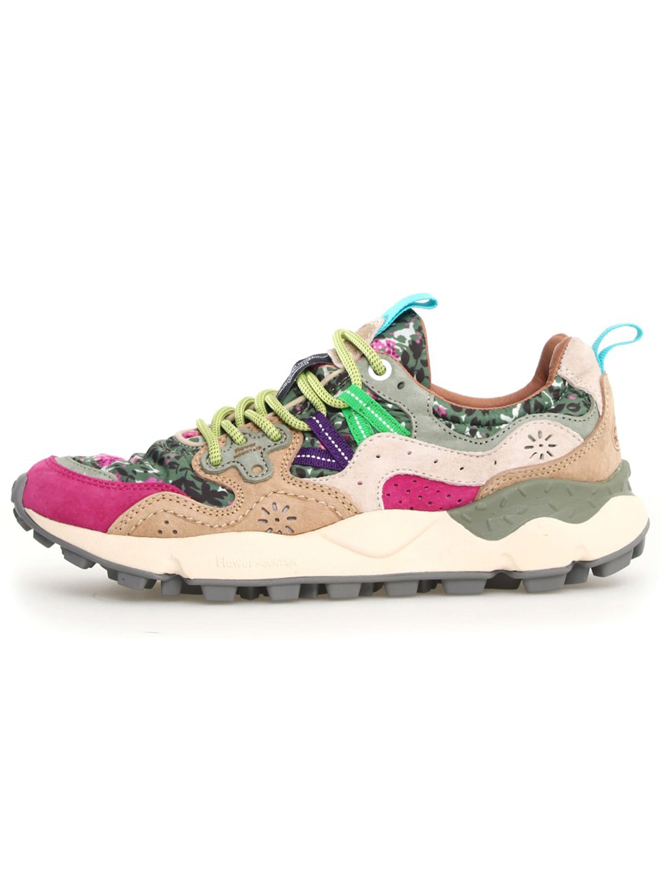Womens Red Beige Yamano 3 Trainer