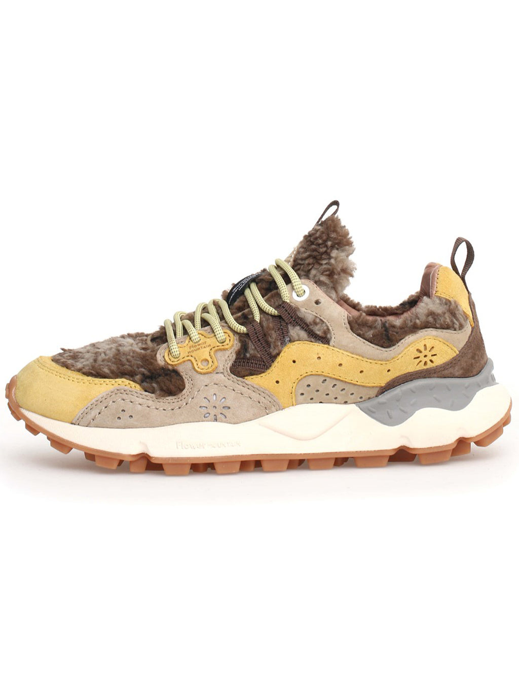 Unisex Yellow Beige Yamano 3 Trainer
