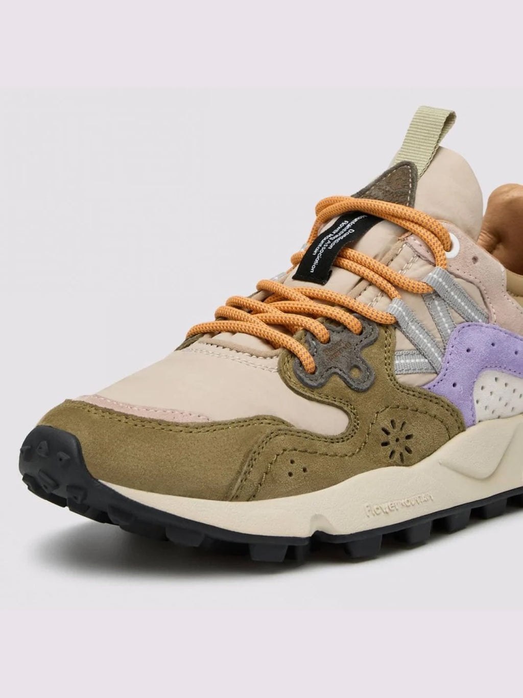 Mens Military Taupe Violet Yamano 3 Trainer