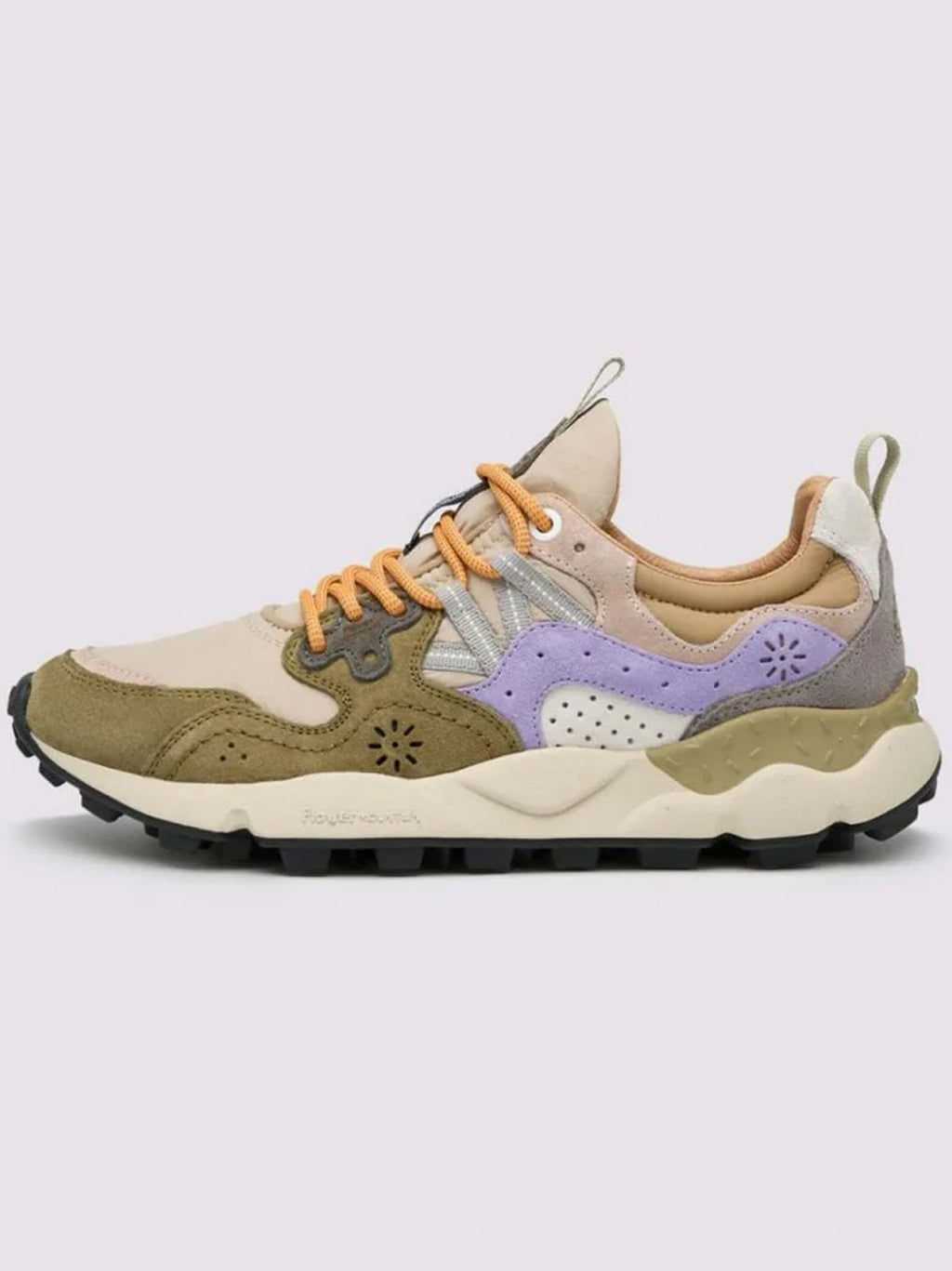 Mens Military Taupe Violet Yamano 3 Trainer