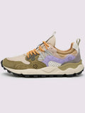 Mens Military Taupe Violet Yamano 3 Trainer