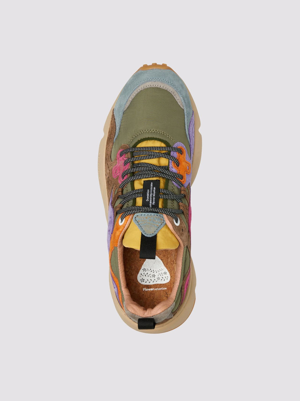 Mens Khaki Multi Yamano 3 Trainer