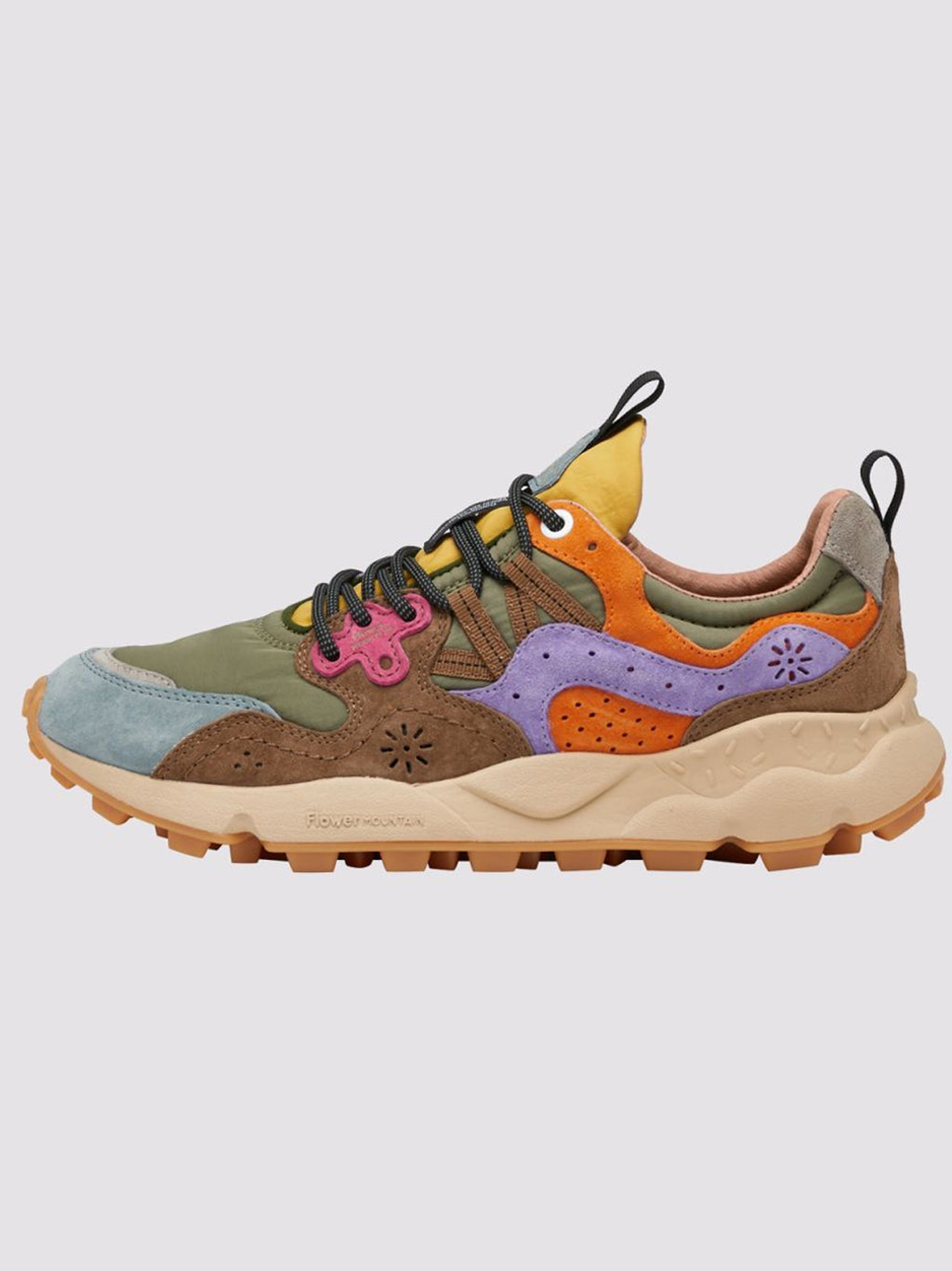 Mens Khaki Multi Yamano 3 Trainer