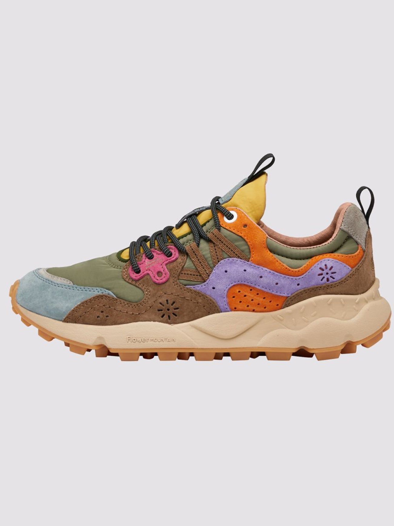 Mens Khaki Multi Yamano 3 Trainer