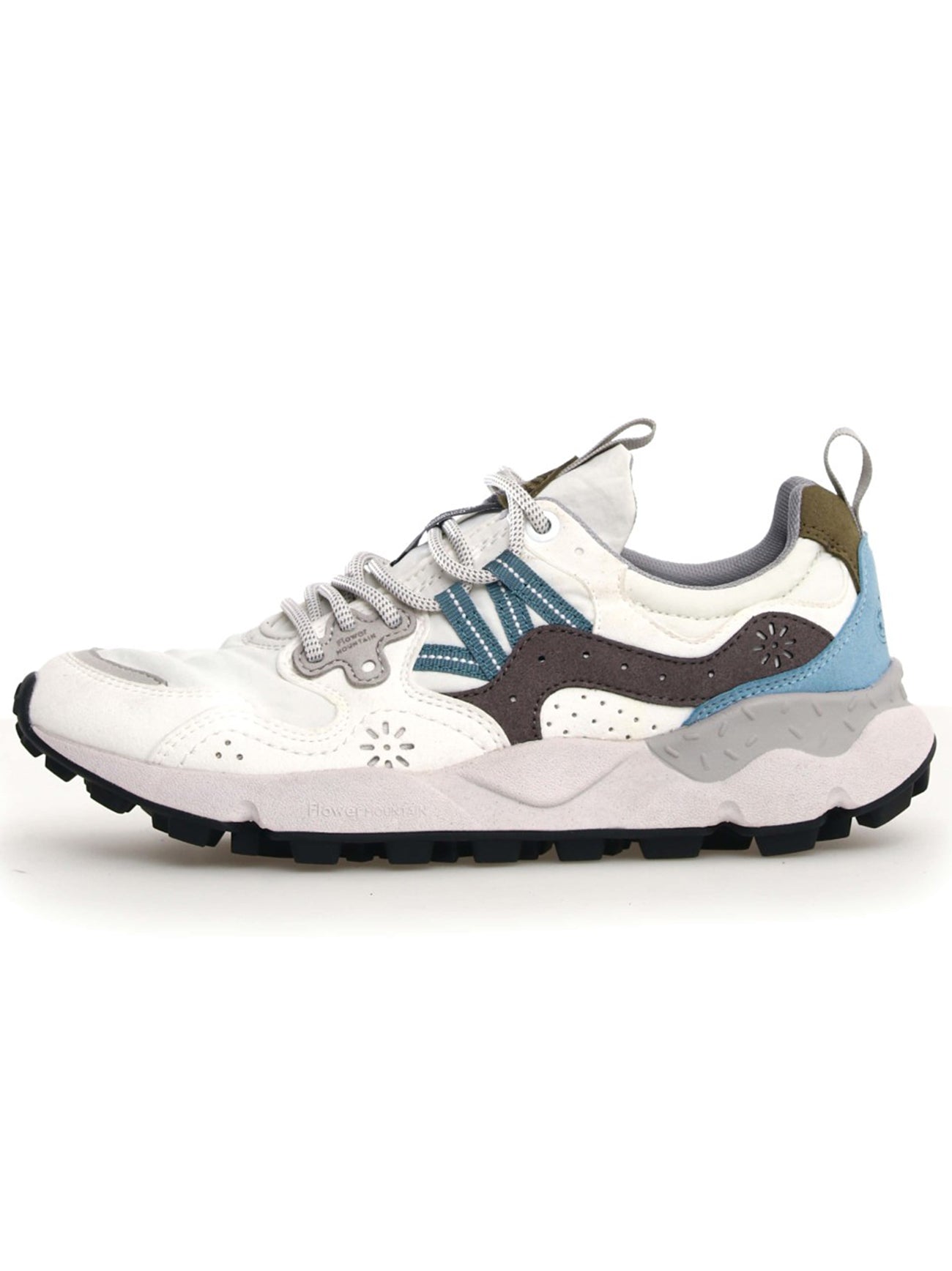 Unisex White Grey Yamano 3 Trainer