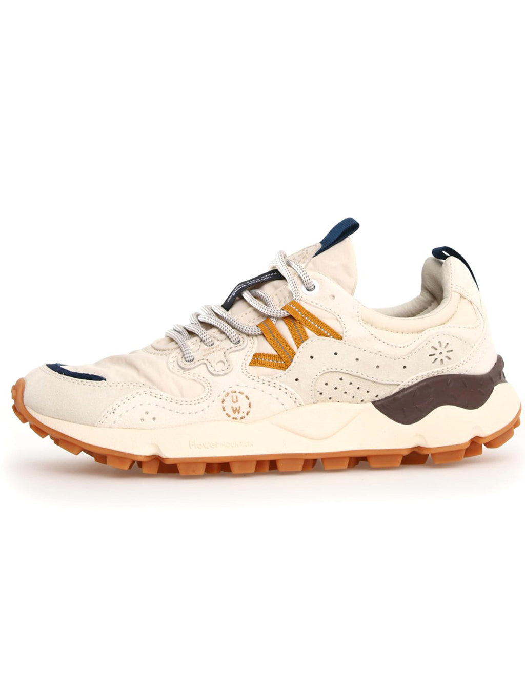 Unisex Ecru Light Brown Yamano 3 Trainer