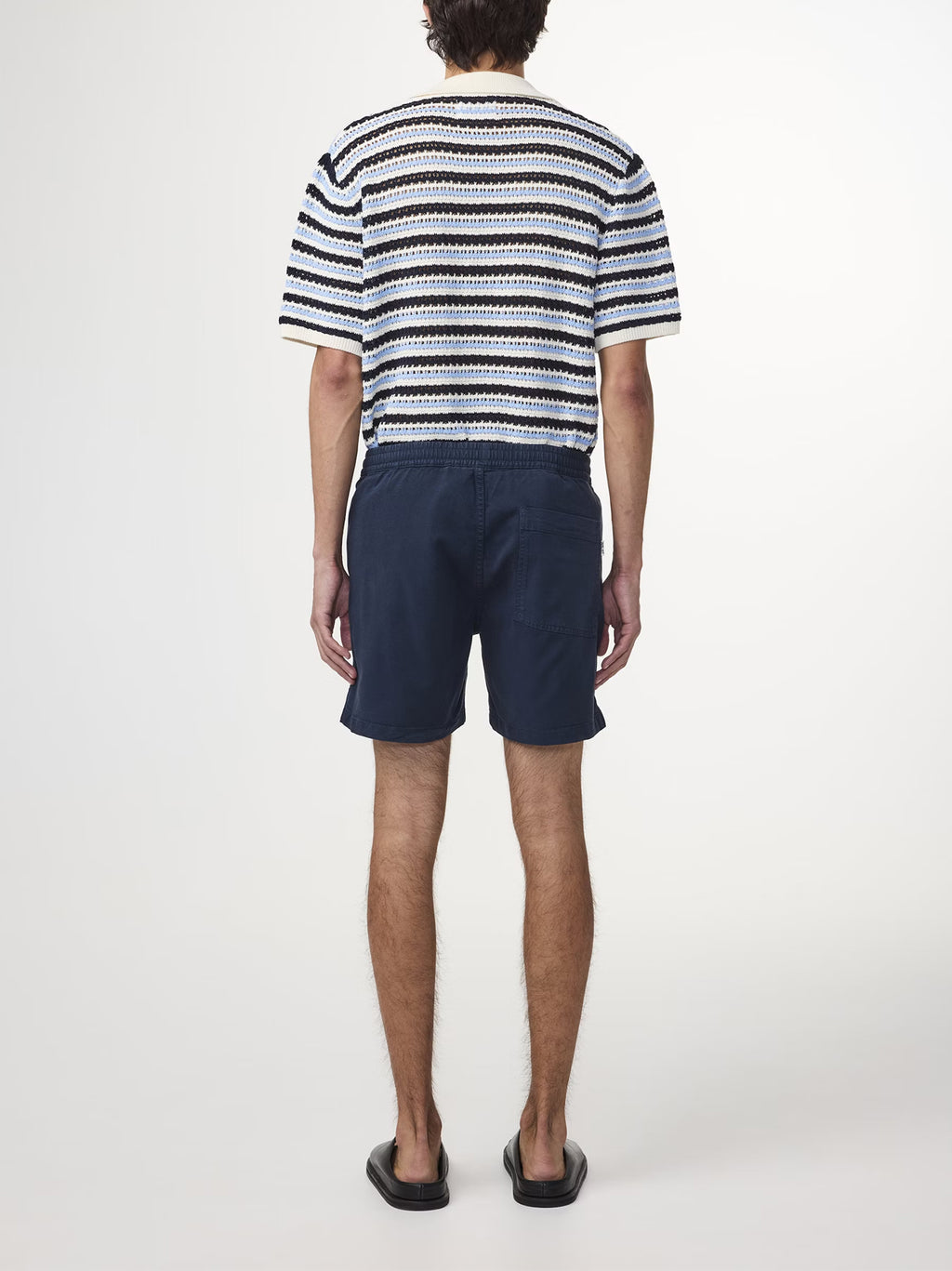 Mens Navy Blue Gregor Lyocell Blend Short