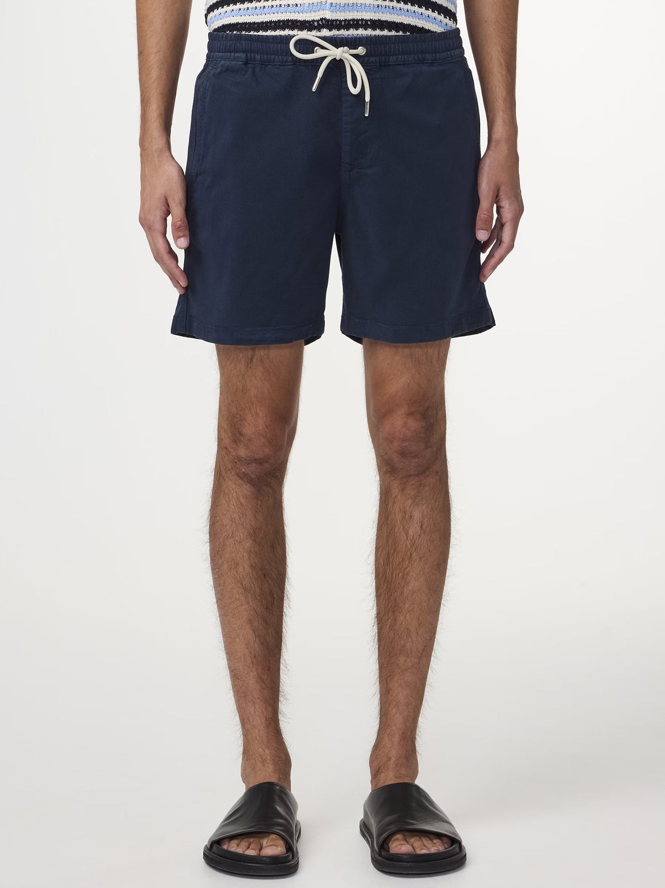Mens Navy Blue Gregor Lyocell Blend Short