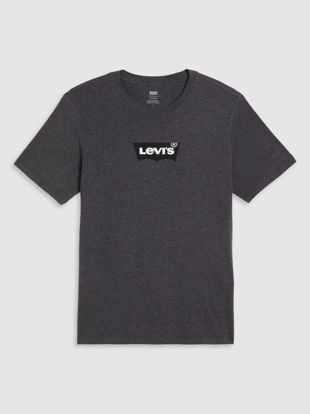 Mens Batwing Logo Caviar Graphic Print Crew Neck T-Shirt